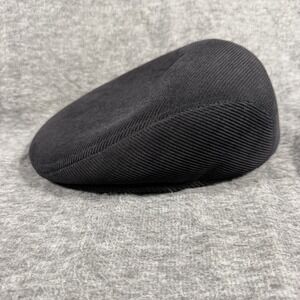 Henschel Hat Co. Black Corduroy Newsboy Cap Driving Cap Sz Large